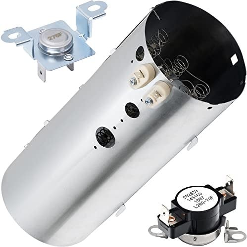 BlueStars 137114000 Elemento riscaldante per asciugatrice, limitatore termico 137032600, kit di ricambio termostato 3204267, per asciugatrici Electro-lux Frigi-daire, sostituisce PS2367792 AP4456656