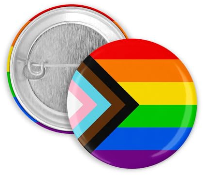 Merchbaendchen Shop 3X Pride Buttons | 25mm (Pride Progress)