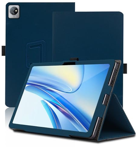 Funda para Blackview Tab 70 WiFi, 10.1 Inch, Blackview Tab 70 WiFi 2023 Tablet Funda, Funda Protectora Plegable con Soporte para Lápiz y Correa para la Muñeca, Protección Total. (Azul)