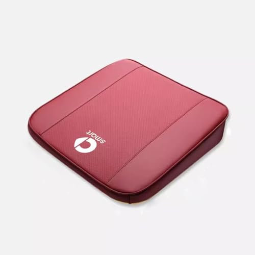 HEPBAK Auto Sitzkissen, für Mercedes Smart 450 451 453 Fortwo Forfour, Anti Rutsch Bequem Weich Atmungsaktiv Autositzschoner Autositz,red