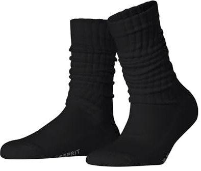 ESPRIT Damen Scrunch Tennis Socken atmungsaktive biologische nachhaltige Baumwolle einfarbig 1 Paar
