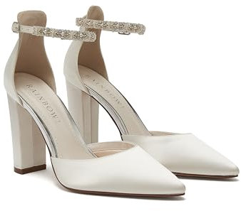 Rainbow Club Amelie - Scarpe da Sposa con Cinturino alla Caviglia, Colore Avorio, Taglia 38, Avorio, 39.5 EU