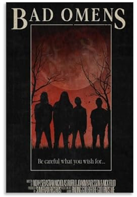 ydhgebn Bad Omens Poster, Wandkunst, Vintage, dekoratives Gemälde für Schlafzimmer, Wohnzimmer, ästhetisches, elegantes Poster, 30 x 45 cm, ungerahmter Stil