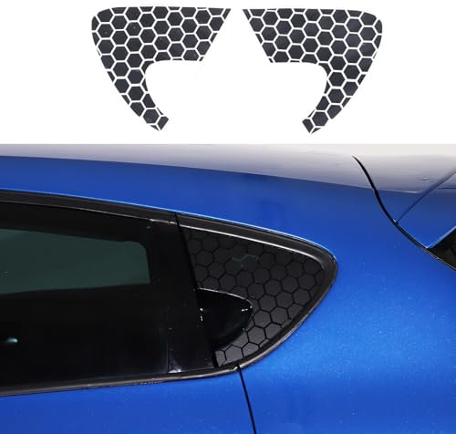 METYOUCAR Auto-Aufkleber für hintere Seitenfenster, für Seat Leon MK2 2008–2012, große Wabenstruktur