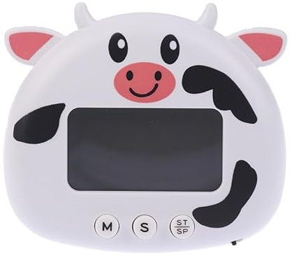 Kitchen Timer Niedlicher Cartoon Tier Countdown Timer Niedlicher Cartoon Kuh Panda Form Digital Timer für Kinder Studie Küche Countdown Wecker Kinder Studie Timer Küche Koch Gadgets