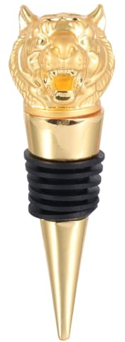 Cabilock Creative Bottle Stopper Wine Protector Bag Whiskey Wine Rack Tiger Wine Pourer Bottle Plug Red Wine Stopper Wine Breather Carafe Wine Decanter Bouteille Toppers Holder Cups
