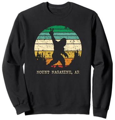 Mount Magazine AR USA Sasquatch Peace Sign Bigfoot Design Sweatshirt