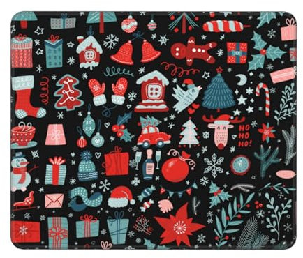 Komputer-Mousepad, Weihnachts-Großset Mousepad Verschleißfest Desk Pad Langlebige Gaming Mousepad Für Pc Computer 25X30Cm