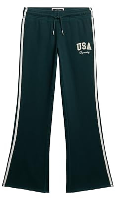 Superdry Damen Athletic Essentials Streifenhose mit Schlag