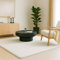 VOUNOT® Teppich Wohnzimmer Groß 240x340 cm, mit rutschfeste Rückseite & Antirutschmatte, Kuscheliger Kurzflor Flauschig Teppiche Gegend für Schlafzimmer Kinderzimmer Esszimmer, Creme