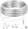 Romon Alambre De Aluminio 3mm X 20 M, Alambre Manualidades Artesanal De Aluminio, Flexible Alambre De Aluminio Para Joyeria DIY Hacer Joyas