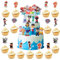 Tortenaufleger Figuren Set,Geburtstag Deko,Cupcake Toppers Dekoration,Muffin Deko,Figuren für Torte,Kinder Geburtstag Party Dekoration (37 Stück)