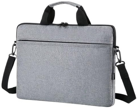 MEFEPLPBZC Housse de Transport for Ordinateur Portable, Compatible avec Les tablettes Samsung de 11 à 13 Pouces et Les Ordinateurs Portables de 13,5 à 15 Pouces, avec bandoulière.(Grey,13.5-15inch)
