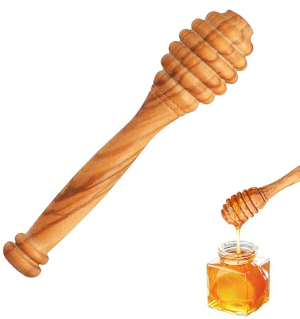 Ymapinc Wooden Honey Spoon, 3.94 Inch Small Stirrers for Tea, Olive Wooden Mini Honey Dipper Stick, Durable Stirrers, Premium Kitchen Accessories