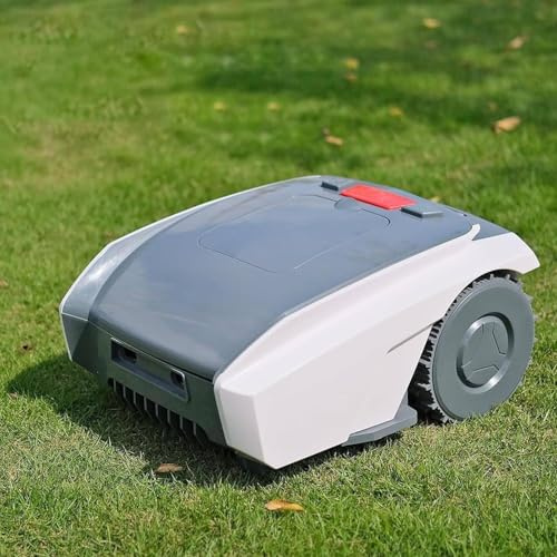 YXFAZPP Tondeuse à Gazon robotisée Automatique avec Application Bluetooth, Tondeuse à Gazon Intelligente Ultra-silencieuse, Robot de Jardin, Planification des chemins