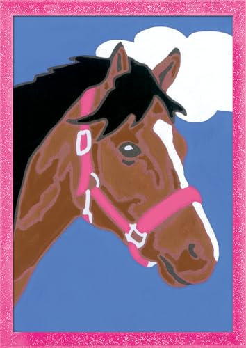 Ravensburger CreArt 29607 - Pferd - Malen nach Zahlen für Kinder ab 7 Jahre, Malset mit Rahmen, Pinsel und Acrylfarben, Geschenk für Mädchen und Jungen
