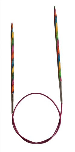 KnitPro Symfonie Wood Rundstricknadel 2,75 mm 40 cm, Mehrfarbig, bunt