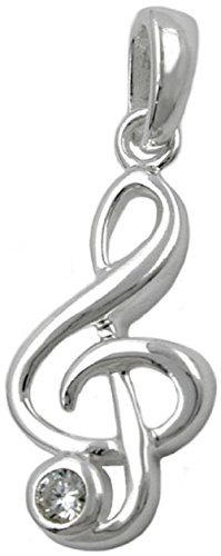 Anh?nger, Notenschl?ssel, Silber 925