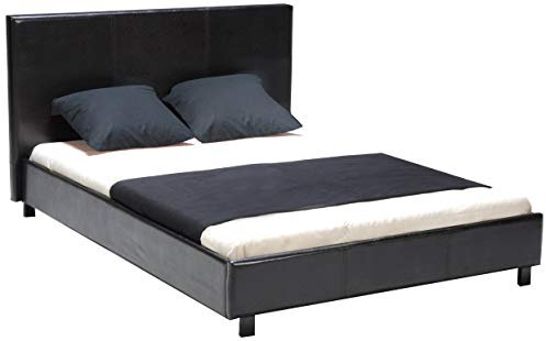 Lit Atlanta 140x190 + 1 sommier/Noir