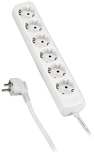 Alyco - Regleta de 6 Enchufes, Cable de 1.4 m - 199456