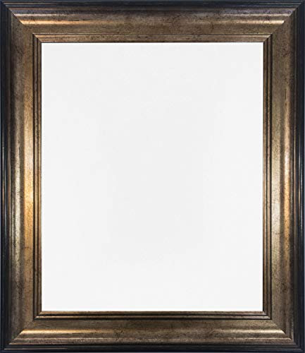 FRAMES BY POST Scandi Cadre photo vintage noir et doré A2 (verre plastique)