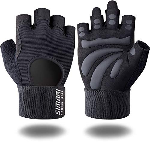 SIMARI Trainingshandschuhe Männer Frauen volle Finger Gewichtheben Handschuhe mit Handgelenk Unterstützung für Gym Übung Fitness Training Aufzüge aus SMRG903
