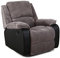 More4Homes POSTANA HIGH BACK JUMBO CORD FABRIC RECLINER 3 + 2 + 1 SOFA ARMCHAIR SET SUITE (Grey, 1 Seater)