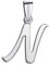 Amberta 925 Sterling Silber Anhänger - Personalisierte Charm Buchstaben für Damen und Männer - Symbole Kombinieren - Stil N