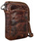 STILORD 'Fiete' 2-in-1 Umhängetasche/Handgelenktasche Leder Herren multifunktionale Handtasche mit abnehmbarem Schulterriemen kleine Ledertasche im Vintage Design, Farbe:milano - braun