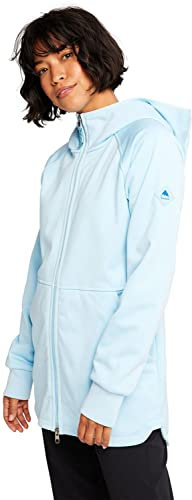 Burton Damen Standard Minxy Full Zip Fleece Crystal Blue Heather, Small