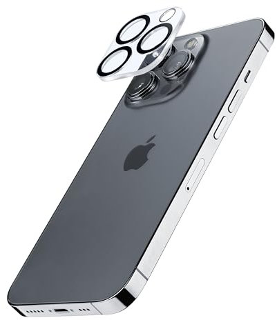 cellularline - Camera Lens - iPhone 15 Pro / 15 Pro Max - Vetro Temperato per la Protezione della Fotocamera