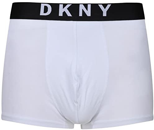 DKNY Men's Boxer Briefs, White, S (3er Pack)