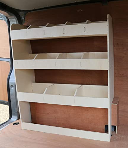 VANIFY - Kompatibel mit Volkswagen Transporter T5 T6 L1 2003+ Fahrzeugeinrichtung Fahrzeugregale, Fahrerseite hinten Regal