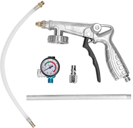 Yuecoom Unterbodenschutzpistole, Einstellbarer Druck Sprühpistole, Aluminiumlegierung mit Verlängerungsschlauch für Rostschutz und Steinschlagschutz