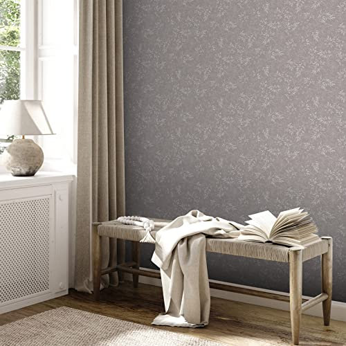 A.S. Création Attractive 2 390283 Papier peint intissé Motif floral Gris clair 10,05 x 0,53 m
