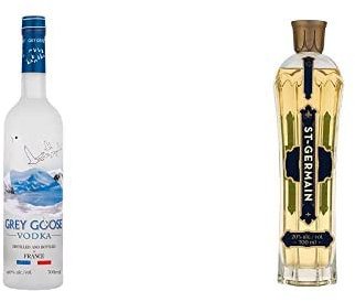 Grey Goose Vodka, 700ml + St-Germain Licor de flor de saúco, 70 cl (Le Grand Fizz)