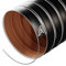 Silikon-Flexschlauch Absaugschlauch Luftleitung, 90 mm, Schwarz, 2 m