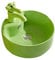 Lavabo Bagno Lavandino del Bagno in Ceramica Rotondo Carino con Set di lavello di Rubinetto a Forma di Animale (Colori Multipli tra Cui Scegliere) Lavandino Bagno (Color : Groen)