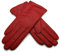 TheGloveHut Damen Echtes Weiches Leder Handschuhe Vollständig Gefüttert Geschenk Verpackt (Rot, M 7 )