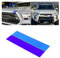 JNNJ 2Pcs Spiegel Tuning Stripes Autoaufkleber, Auto Aufkleber Reflektierende Streifen, Auto Farbig Streifen Abziehbild, Auto 3-Farben-Balken Stripes Aufkleber(Blau)