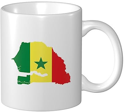 Tasses Expresso 330Ml Drapeau Du Sénégal Tasse À Thé Café Rigolo Tasse Haute Qualité Tasse Couple Pour Collègue, Meilleure Amie, Amoureux