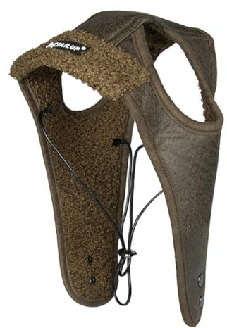 Rockreyoa Winter Warme Hundemütze mit Ohrenklappen Pilotenmütze Haustier Fliegermütze Wintermütze Hundehut Outdoor Kostümkappen für Hunde Party Fotografie Kostüm Feste Outdoor-Aktivitäten Braun S