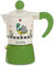 Egan Moka Collezione Cocoricò. Oggetto Realizzato in Alluminio Verde. La referenza è 228068
