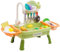 Play Sink with Running Water for Toddlers,Pretend Kitchen Toys for Kids with Tableware Accessories Vegetable Fruit,Pretend Role Dishwasher Toy,Gifts for Boys Girls(Green)