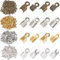SOFPLATE 1 boîte de 1200 pièces 4 couleurs 3 mm Extrémités de Cordon Repliables Résultats D'Extrémité à Sertir Embouts Repliables Terminateurs Embouts à Sertir Embouts à Sertir Fer Cuir Connecteur de