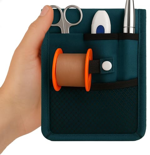 Taschenorganizer für Krankenschwestern, mit Magnet, kompakt, für Krankenschwestern, TCAE, Tierärzte, professionelles Gesundheitsgeschenk, 17 x 12 cm