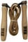 Tuf Wear Leather Skipping Boxing Fitness Training Gym Cardio Wooden Handles Fast Speed Bearing Swivels Skip Jump Rope, 7ft, 8ft, 9ft, 10ft, TW13532