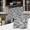 Alwayspon Tile Sticker, 12inch/30.5cm 10Pcs Grey Marble Effect Self Adhesive Stick on Tiles Transfer for Bathroom Kitchen, Backsplash, Peel and Stick Vinyl Tiles Sticker
