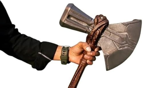 Hacha medieval Strombreaker para decoración de Halloween, disfraz de Halloween, color gris, Gris, 24 x 10 Inch