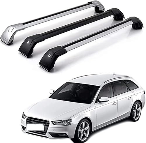 MAPFei Aluminium Dachträger Relingträger, für Audi A4 Avant 8K5 B8 2009-2013 Dachträger Querträger DachbüGel Lastenträger Relingträger Dach Auto Zubehör